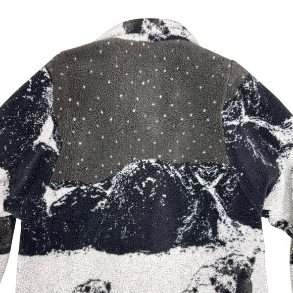 Vintage 90's Nordic Lights Fleece Jacket Snow Polar Bears scene Men's size M - Picture 4 of 13